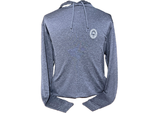 Light Weight Heather Navy Hoodie by FooyJoy