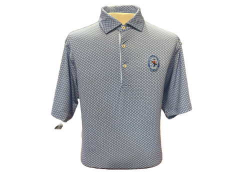 Bellinger Print Polo by White / Blue Fairway & Greene