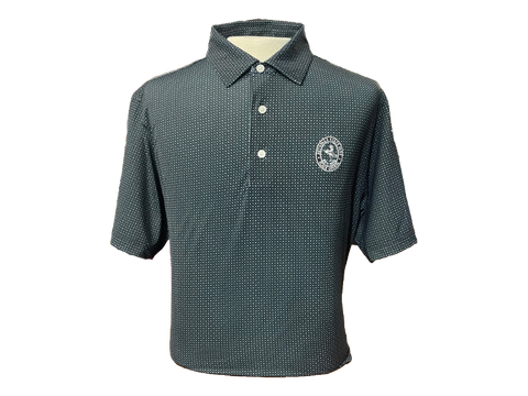 Dot Geo Print Black/Grey/White Polo by FootJoy