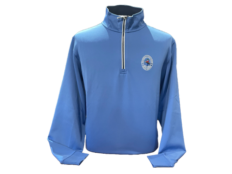 Long Sleeve 1/4 Zip Pullover Baltic Blue by Fairway & Greene