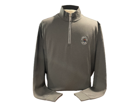 Long Sleeve 1/4 Zip Pullover Dark Shadow Grey by Fairway & Greene