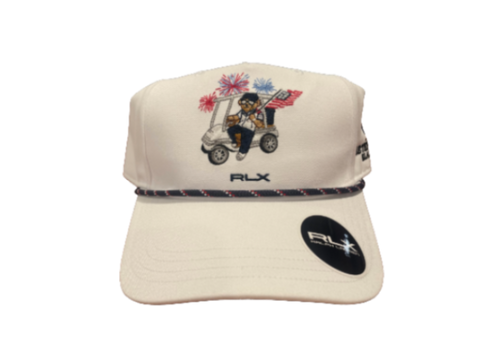Bethpage Bear Fireworks Flag Hat by RLX 2026 White
