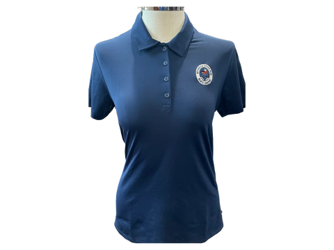 Woman's Ultimate 365 Short Sleeve Solid Polo Blue  by Adidas